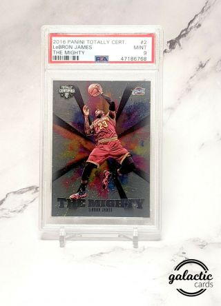 2016 - 17 Lebron James Totally Certified The Mighty Rare 2 Psa 9 Rare