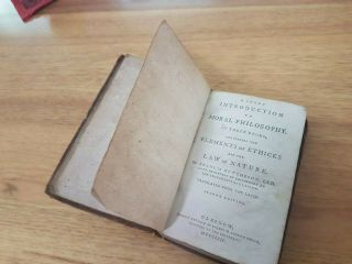 Francis Hutcheson Rare Book - A Short Introduction To Moral Philosophy,  1753
