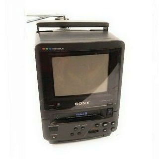 Sony Trinitron Color Tv Video 8 Vcr Combo Ev - Dt1 Sony Mini Television Rare