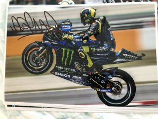 Signed Valentino Rossi Motogp Yamaha Photo.  Stunning.  Rare.  8
