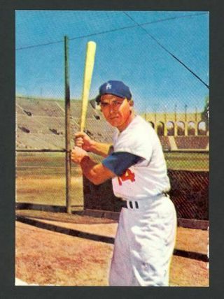 Gil Hodges 1960 Morrell Meats 5 - Sp - Los Angeles Dodgers - Rare - Nm