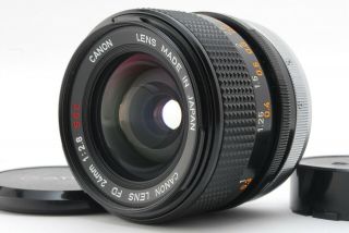 【near Rare " O " 】 Canon Fd 24mm F2.  8 S.  S.  C.  Mf Lens Fd Mount From Japan A30