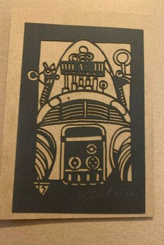 Tyler Stout Laser Cut Robbie The Robot / Lost In Space Radiation Burn S & N Rare