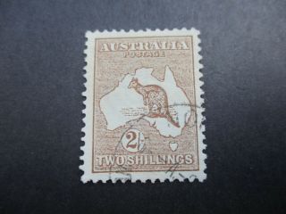 Kangaroo Stamps: 2/ - Brown 1st Watermark Cto - Rare Stamp (i378)