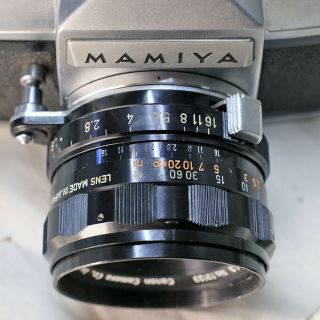 Mamiya Prismat NP with Rare Canon 50mm 1.  9 OM spring set Lens 2