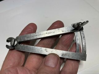 Rare - Jos.  R.  Brown & Sharpe Prov.  Ri.  Handmade Locking Clamp Tool.  Circa 1853