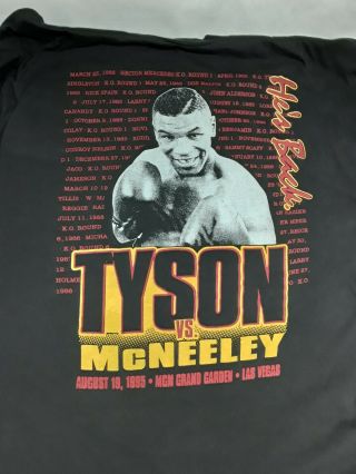 Vintage Tyson Vs Mcneeley Xl Shirt He 