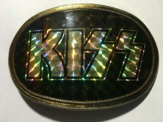 Kiss Belt Buckle Stamped 1976 Pacifica Mfg.  Rare And First Edition Very
