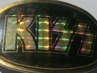 Kiss Belt Buckle Stamped 1976 Pacifica Mfg.  Rare and First Edition Very 2