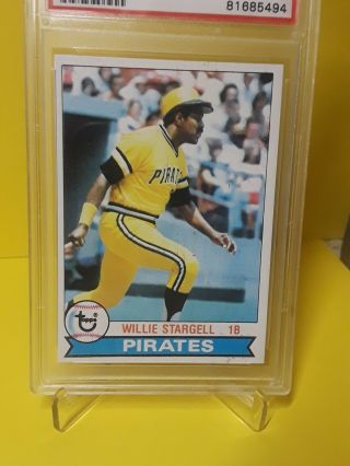 1979 Topps Willie Stargell Pittsburgh Pirates 55 Rare Card Psa 9