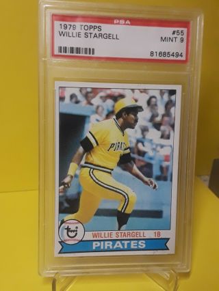1979 Topps Willie Stargell Pittsburgh Pirates 55 RARE Card PSA 9 2