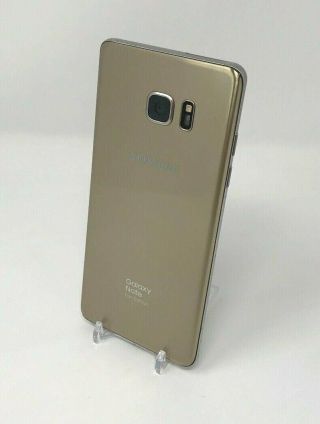 RARE Samsung Galaxy Note 7 Fan Edition Gold (GSM) SM - N935 Image Burn 3