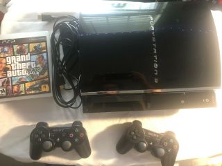 Rare Sony Playstation 3 (ps3) Backward Compatible Bundle Console Ps1 Ps2 80gb
