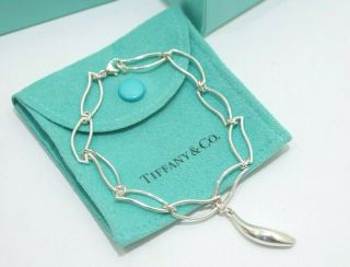 Rare Tiffany & Co.  Sterling Silver Frank Gehry Fish Link Bracelet 7.  5 "