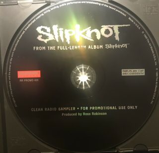 Slipknot Radio Sampler Rare Cd Promo 1999