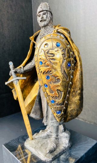 Michael Ricker Rare Pewter Sculpture Limited Edition Medieval Knight Gareth 3
