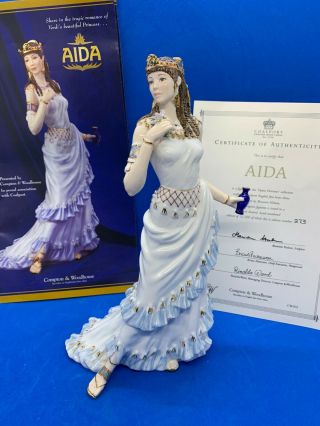 Coalport Large Limited Edition Figurine Aida,  Cert & Booklet Rare