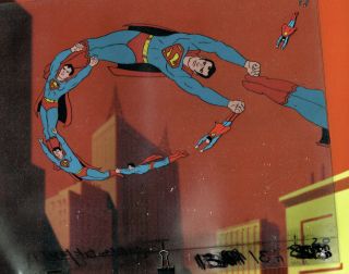 Rare - Superman - Filmation (8) Hand Painted Cels