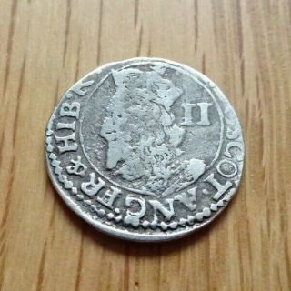 Scotland Hammered Charles I Silver 2 Shillings Rare Great Britain Uk