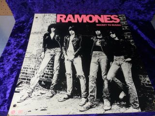 Ramones Rocket To Russia Cardboard Store Promo Sire Records 1977 Rare