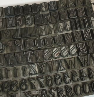 Very Rare Abbey Outline 48pt Letterpress Metal Type