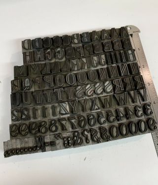 Very Rare Abbey Outline 48pt Letterpress Metal Type 3