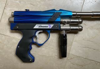 Very Rare Bob Long Intimidator Classic (2k1) Blue/ice Fade Retro Paintball Gun