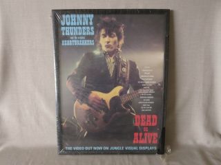 Johnny Thunders Rare Dead Or Alive Framed Poster 1988 York Dolls
