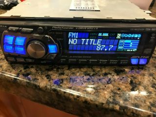 Rare Alpine Cda9815 Top Cd /mp3 Car Audio Player