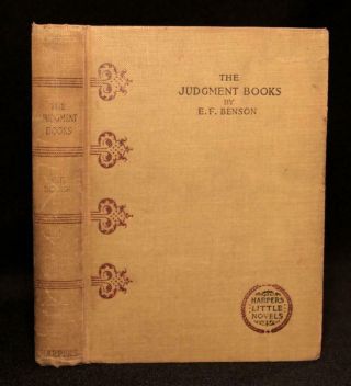 E.  F.  Benson The Judgment Books 1895 1st Ed Supernatural Novel Occult Rare $300,