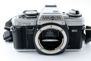 Rare SILVER BODY Exc,  Minolta X - 700 MPS 35mm SLR Camera Japan A0798 3