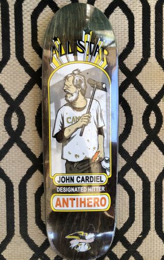 Antihero John Cardiel Nos Rare Oop “ 18 “ Skateboard Deck