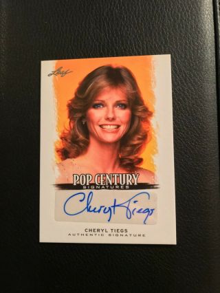 2012 Leaf Pop Century Signatures Auto Ba - Ct1 Cheryl Tiegs Rare Autograph Card