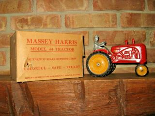 Rare King Massey - Harris Model 44 Toy Farm Tractor,  With Box
