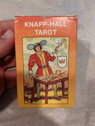 Vintage And Rare 1985 Knapp - Hall Tarot Complete Deck Oop Vg Metaphysics