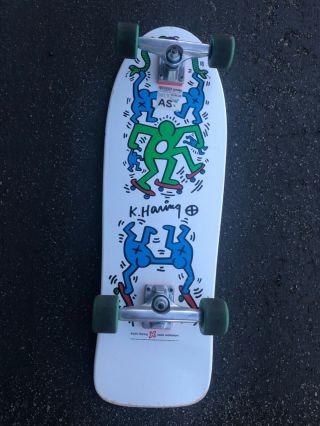 Rare Limited Edition Keith Haring Fishtail Complete Skateboard × Alien Workshop