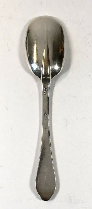 Rare Georgian Solid Silver Table Spoon London 1720 Dog Nose Britannia Standard