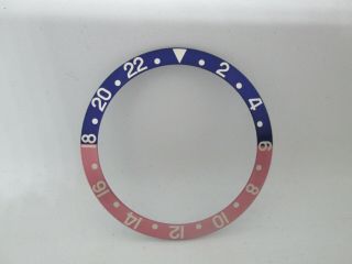 Rare Faded Rolex Bezel Insert Red And Blue For Gmt Model 16700/16710
