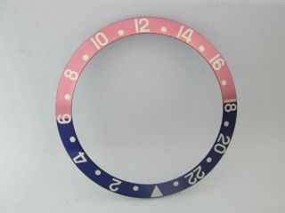 RARE FADED ROLEX BEZEL INSERT RED AND BLUE FOR GMT MODEL 16700/16710 2