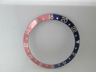 RARE FADED ROLEX BEZEL INSERT RED AND BLUE FOR GMT MODEL 16700/16710 3