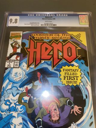 Hero 1 Cgc 9.  8 Only 1 Graded Rare Warrior Of The Mystic Realms Marvel 1990