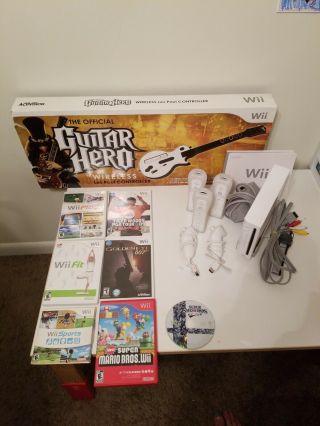 Nintendo Wii Console Bundle With Games & Accessories And Rare