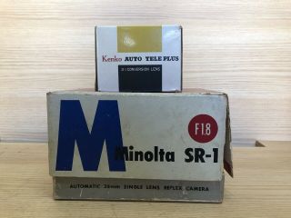 : Rare Minolta SR - 1 35mm SLR w/ Auto Rokkor PF 55mm F/1.  8 Japan 2