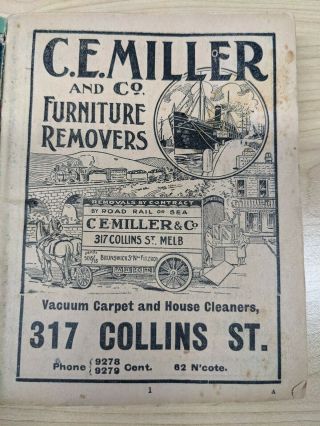 1921 Morgan ' s Melbourne Street Directory Interesting Advertising Rare 2