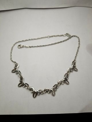 James Avery Retired Sterling Silver Link Necklace 17 " - Rare -