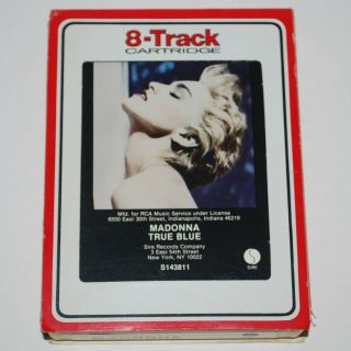 Madonna True Blue Rare 8 - Track Tape Rca Record Club 1986 Sire S143811 Canada