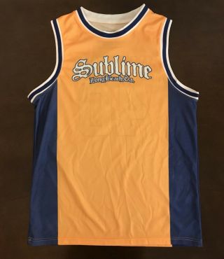 Rare Sublime 40 Oz Long Beach Ca Badfish Basketball Jersey