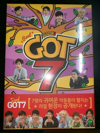 Got7 - Real Got7 Season 3 - 4 Dvd Set Photocards Korea Version Rare