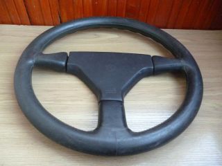Leather Momo Cobra Steering Wheel Size 35cm C35 Rare 3 Spoke