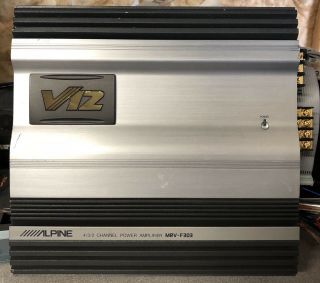 Old School Alpine Mrv - F303 V12 4 Channel Amplifier,  Rare,  Sq,  Flagship